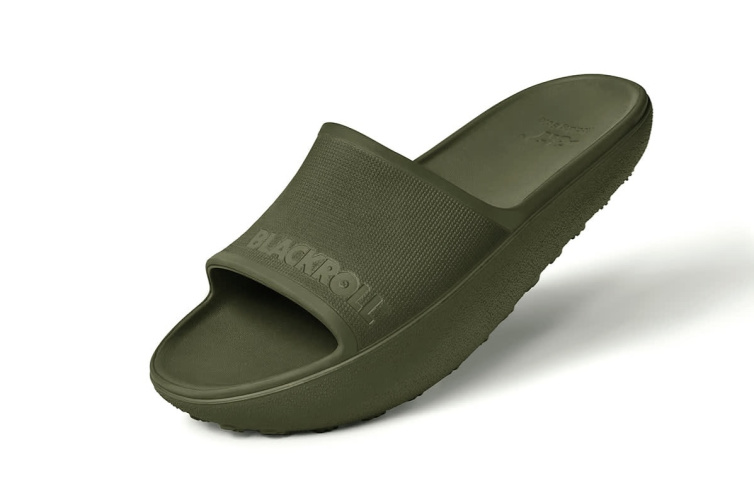 Blackroll® šlepetės Recovery Slopes, L dydis, alyvuogių spalvos (42,5-44 EU)