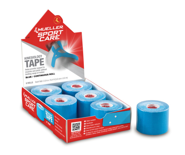 Mueller® kineziologinis teipas, mėlynas, 5cm x 5m