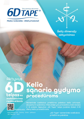 6D teipas keliams, 8 vnt, su liet metodine medžiaga