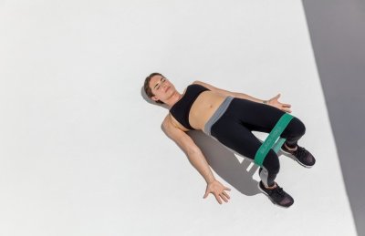 Blackroll® elastinio pasipriešinimo kilpa, juoda