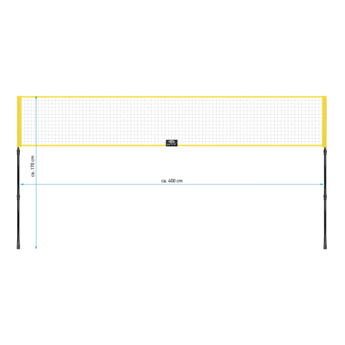 Badmintono rinkinys 4 žaidėjams 65KD Badminton Game Set