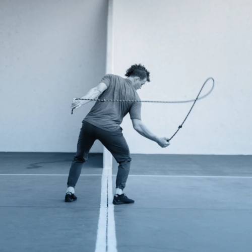 Jėgos virvė RMT Rope – WeckMethod (juoda)