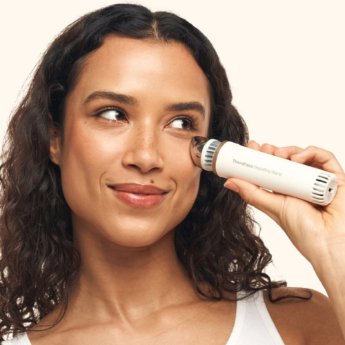 Veido priežiūros prietaisas TheraFace Depuffing Wand (baltas)