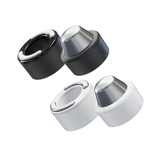 Šilumos ir šalčio terapijos žiedai TheraFace Hot and Cold Rings (balti / juodi)