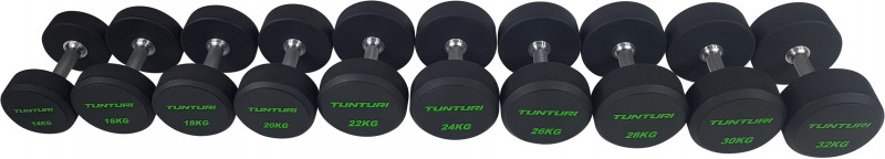 Hantelių komplektas TUNTURI PU 2-42 KG