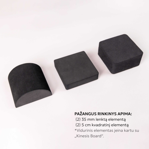 Balansavimo treniruoklio priedų rinkinys Naboso Advanced Wobble Wedges