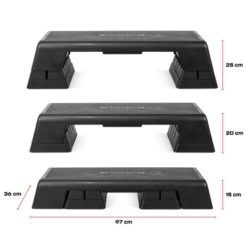 Aerobinis stepas (pakyla) Gymstick Pro Step (black / juoda)