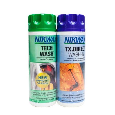 Komplektas Nikwax TECH WASH + TX.DIRECT