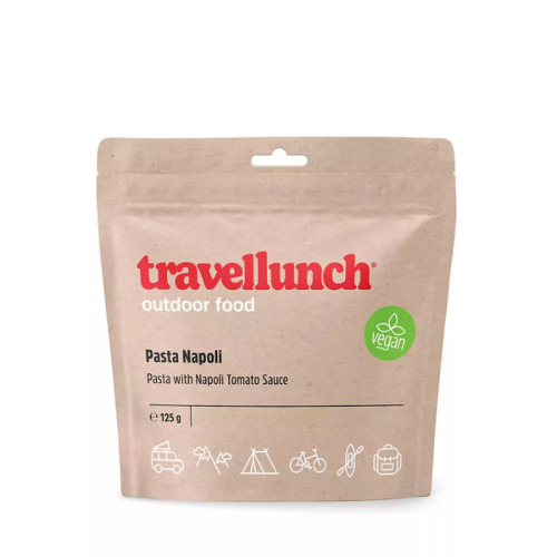 Nr.86 Maistas kelionėms Travellunch makaronai su Napoli pomidorų padažu 125 g.