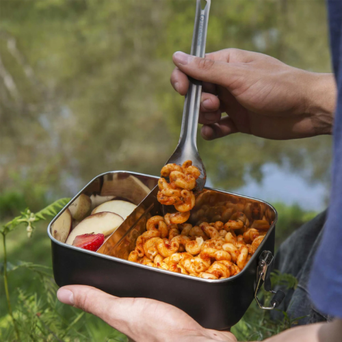 Titaninis šaukštas-šakutė Lifeventure Titanium Long-Handled Spork