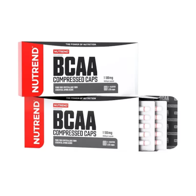 Aminorūgštys „Nutrend BCAA Compressed Caps“, 120 kaps.