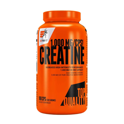 Kreatino monohidratas „Extrifit Creatine Monohydrate Caps“, 1000 mg, 180 kapsulių
