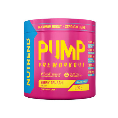 Prieštreniruotinis papildas „Nutrend Pump“, 225 g, uogų skonio