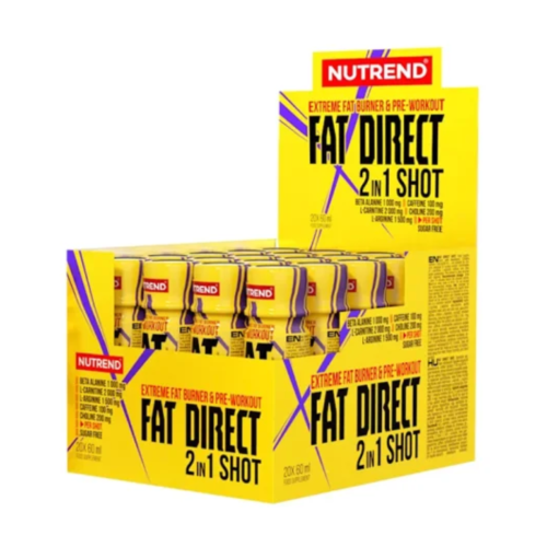 Stimuliuojantis papildas „Nutrend Fat Direct Shot“, 60 ml x 20 vnt. 