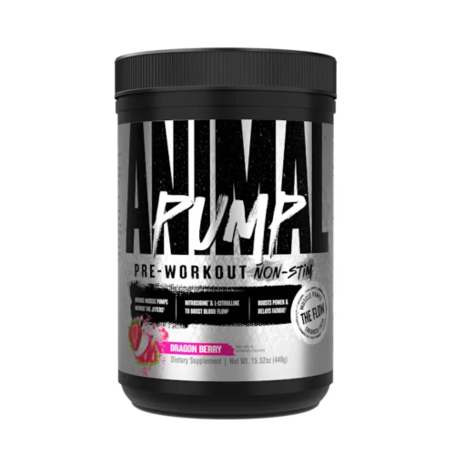 Prieštreniruotinis papildas „Animal Pump Non-Stim“ 440 g, drakono uogų skonio