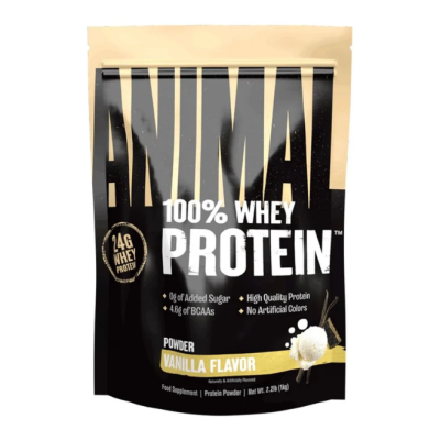 Išrūgų baltymai „Animal 100% Whey Protein“, 1 kg, vanilės skonio
