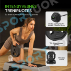 Svarmenys Tunturi Pro Aerobic Pump Set Plates, 2 x 10 kg, Set, TPU