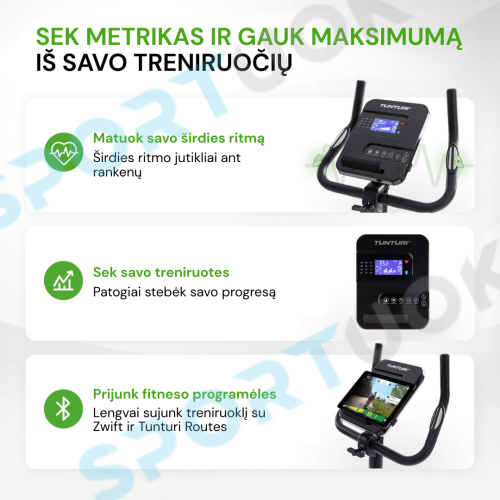 Dviratis treniruoklis Tunturi FitCycle 40i Ergometer Exercise Bike