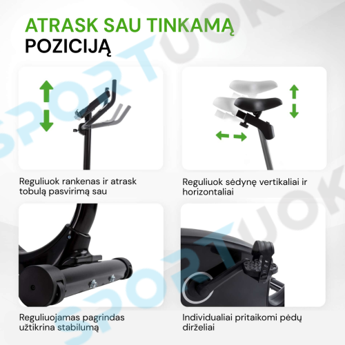 Dviratis treniruoklis Tunturi FitCycle 40i Ergometer Exercise Bike