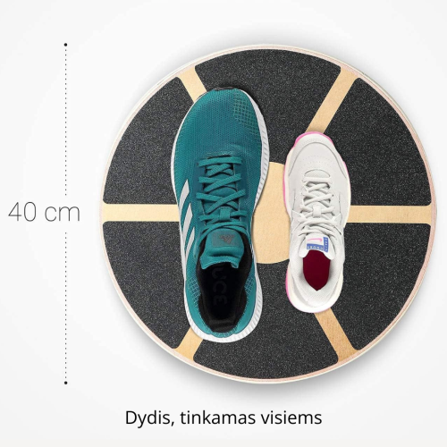 Medinė balansinė lenta Sportbay Anti Slip Wooden Balance Board