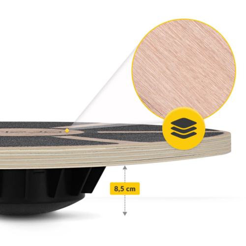 Medinė balansinė lenta Sportbay Anti Slip Wooden Balance Board