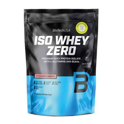 Išrūgų izoliatas „BioTech Iso Whey Zero“, 454 g, braškių skonio