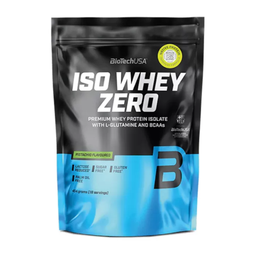 Išrūgų izoliatas „BioTech Iso Whey Zero“, 454 g, pistacijų skonio