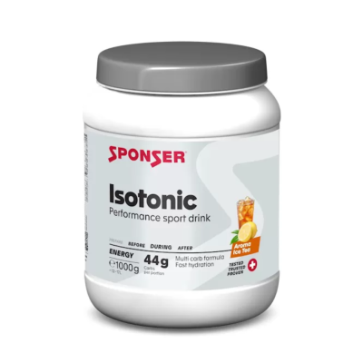 Paruošiamas izotoninis gėrimas „Sponser Isotonic“, 1000 g, šaltos arbatos skonio
