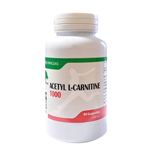 Acetil-L-Karnitinas „Baltų Galia Acetyl L-Carnitine 1000“, 90 kapsulių