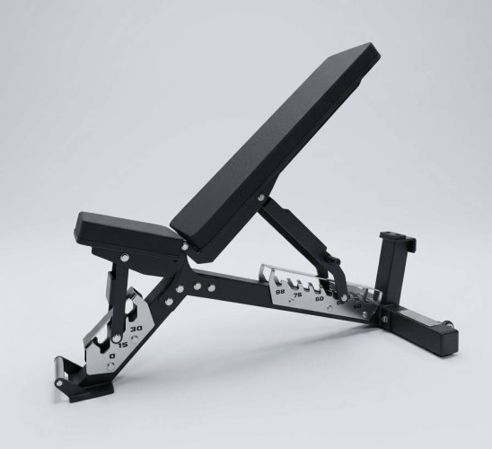 Jėgos rinkinys – Reguliuojamas suoliukas, 220 kg Hex hanteliai ir 3 eilių stovas