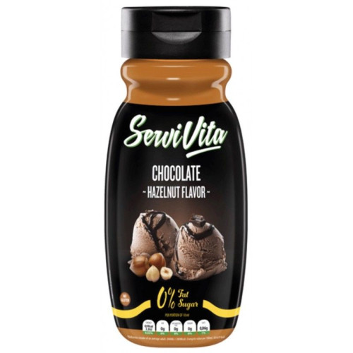 Padažas „ServiVita Chocolate Hazelnut“, 320 ml, šokolado ir lazdyno riešutų skonio