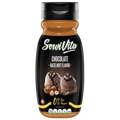 Padažas „ServiVita Chocolate Hazelnut“, 320 ml, šokolado ir lazdyno riešutų skonio
