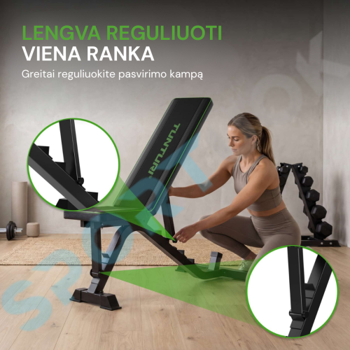 Reguliuojamas suoliukas TUNTURI UB40