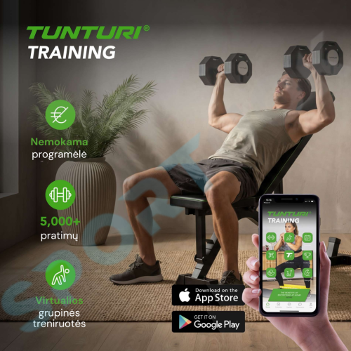 Reguliuojamas suoliukas TUNTURI UB40