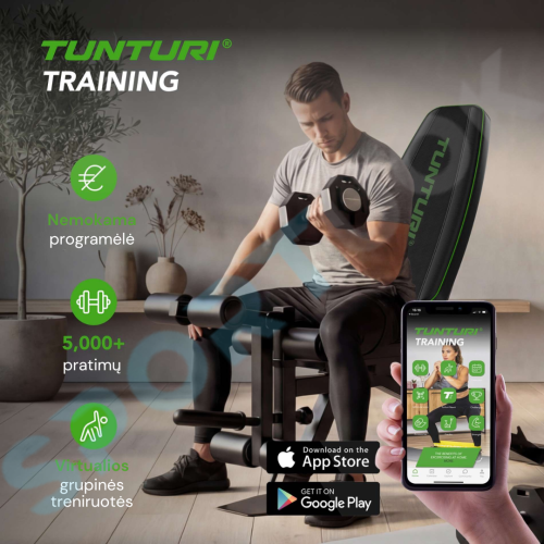 Reguliuojamas jėgos suoliukas TUNTURI UB60