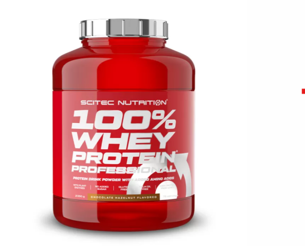 Išrūgų baltymai „Scitec 100% Whey Protein Professional“, 2350 g, šokolado ir riešutų skonio