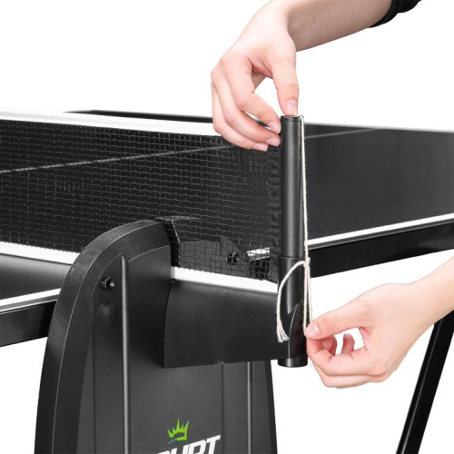 Lauko teniso stalas Court Spinner Outdoor Table, 4 mm, juodos spalvos