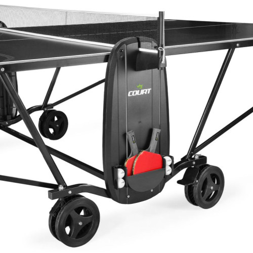 Lauko teniso stalas Court Spinner Outdoor Table, 4 mm, juodos spalvos