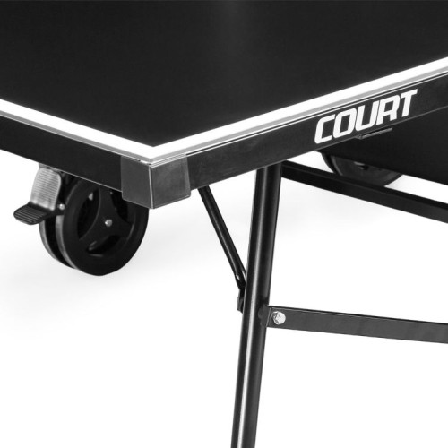 Lauko teniso stalas Court Spinner Outdoor Table, 4 mm, juodos spalvos