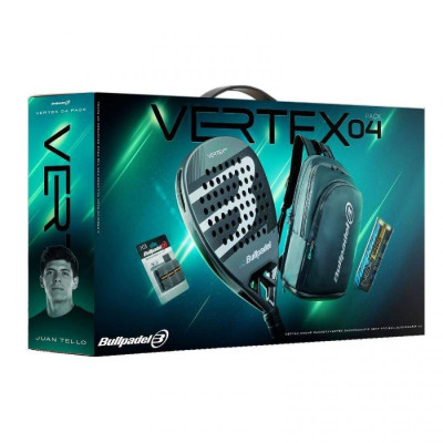 Padelio rinkinys BULLPADEL VERTEX 04 COMFORT PRO LINE 2026 PACK