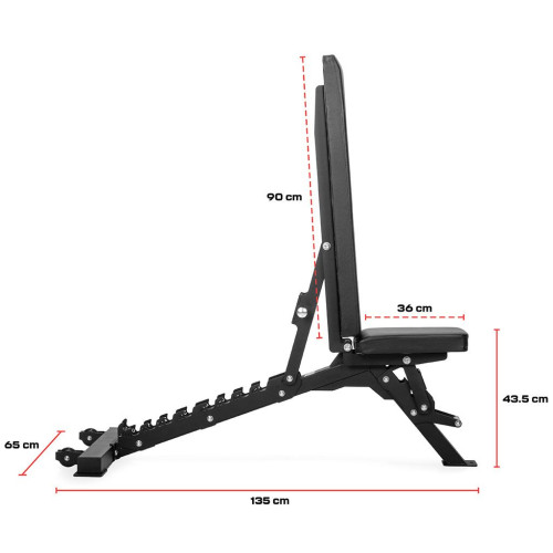 Suoliukas GYMSTICK FID BENCH PRO