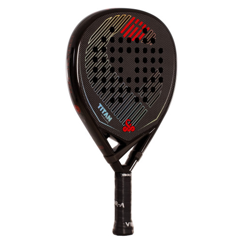 Padelio raketė VIBOR-A TITAN 3K BLACK RACKET PADEL