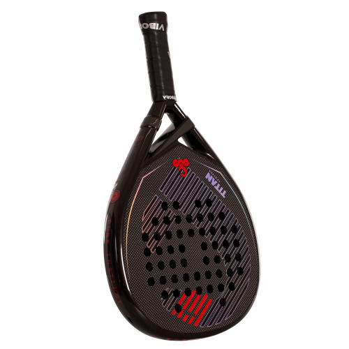 Padelio raketė VIBOR-A TITAN 3K BLACK RACKET PADEL