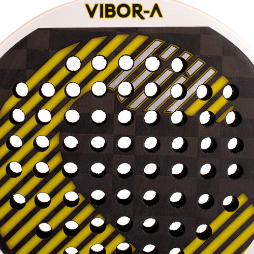 Padelio raketė VIBOR-A BLACK MAMBA EVO PRO WHITE RACKET PADEL