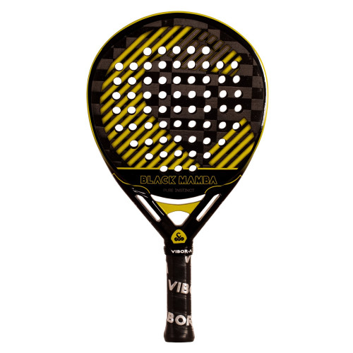 Padelio raketė BLACK MAMBA VIBOR-A EVO PRO BLACK PADEL RACKET