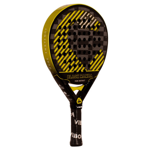 Padelio raketė BLACK MAMBA VIBOR-A EVO PRO BLACK PADEL RACKET