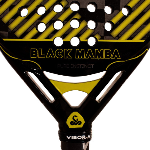 Padelio raketė BLACK MAMBA VIBOR-A EVO PRO BLACK PADEL RACKET
