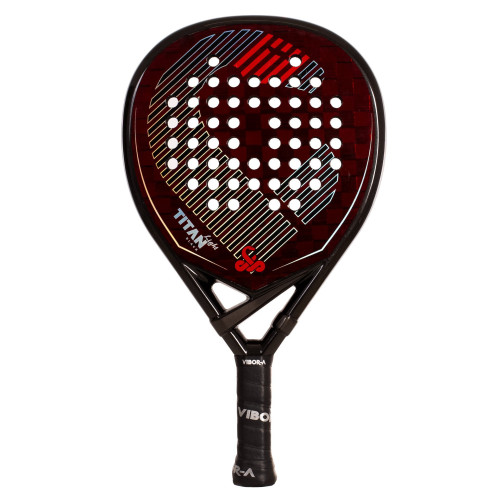 Padelio rinkinys PACK RACKET PADEL VIBOR-A TITAN BLACK LIGHT
