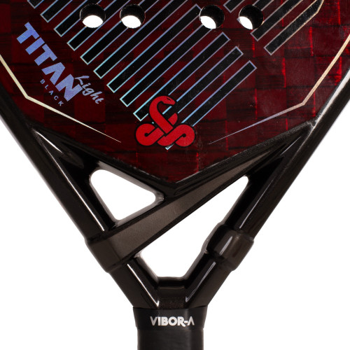 Padelio rinkinys PACK RACKET PADEL VIBOR-A TITAN BLACK LIGHT