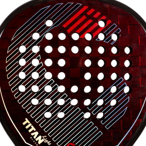 Padelio rinkinys PACK RACKET PADEL VIBOR-A TITAN BLACK LIGHT